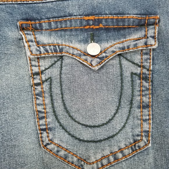 True Religion Geno Relaxed Slim Flap Big T Mens Jeans 40x32 NWT 199$ - Picture 12 of 12